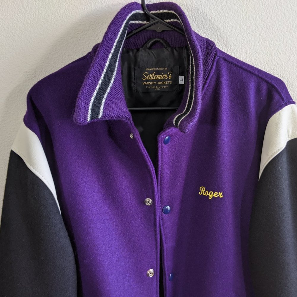 Settlemiers Vintage Varsity Jacket Size L
